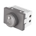 Dimmer giratorio acero inox de 1.5 módulos, línea Lisboa