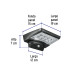 Arbotante solar LED 1.1 W con sensor de movimiento, VOLTECK