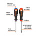 Dúo de desarmadores 1/4" x 4" mango Comfort Grip, TRUPER