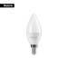 Foco LED tipo vela 4W (25W) 2400K luz ámbar, E12, VOLTECK