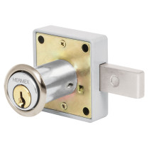 Cerradura para mueble, modelo 25, cromo, HERMEX