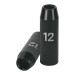 Dado largo cuadro 1/2" de impacto 6 puntas de 12 mm, TRUPER