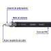 Metro de cable coaxial RG6 en carrete de 500 m, VOLTECK