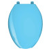 Asiento alargado para WC, abierto, azul, AQUA