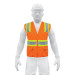 Chaleco de seguridad naranja max visibilidad y 6 bolsas