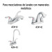 Juego de 2 cartuchos cerámicos POM, FOSET
