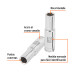 Dado largo de 3/8", 6 puntas, cuadro 3/8", TRUPER