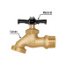 Llave p/manguera, de latón 100g, 1/2", blíster, PRETUL