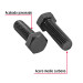 Bolsa con 30 tornillos 1/2" x 1-1/2" acero grado 5, FIERO