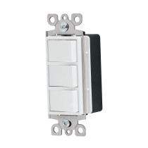 Interruptor triple, línea Classic, VOLTECK