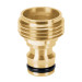 Conector 3/4" rápido macho de latón, sistema click, TRUPER