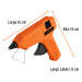 Pistola eléctrica de 25W para silicón de 1/2", 220V, TRUPER