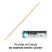 Jalador base acero galvanizado de 40cm, con bastón de madera