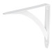 Ménsula reforzada blanca 5 x 7", diseño barra, FIERO