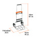 Diablo de carga, plegable de aluminio, 120 kg, TRUPER