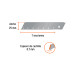 Estuche con 10 cuchillas SK2 de 25 mm para cutter, EXPERT