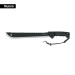 Machete doble filo 14", cacha inyectada, con funda, TRUPER