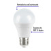 Foco LED 9W (60W) A19, 6500K blanca fría, 800 lm, blíster