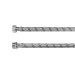 Manguera para boiler, acero inox. 3/4"H x 3/4"M, 80 cm