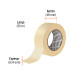 Cinta masking tape de 2" x 50 m, TRUPER