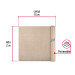 Rollo de malla sombra 80%, raschel beige, 15m x 2m, FIERO