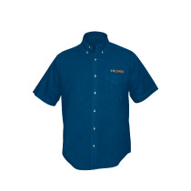 Camisa de mezclilla manga corta para hombre, M, TRUPER