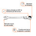 Llave combinada con matraca 5/8" flexible, EXPERT