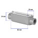 Condulet 1/2" conexión tipo C, VOLTECK