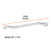 Llave de estrías 3/8 x 7/16" x 181 mm largo, TRUPER EXPERT
