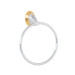 Toallero de argolla, cromo-oro, FOSET AQUA