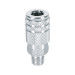Cople rápido de acero, macho, cuerda 1/4" NPT, PRETUL