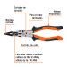 Pinza multiuso 8" punta larga, comfort grip, TRUPER expert
