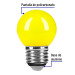 Foco LED 1 W, tipo globo G45, color amarillo, E26, VOLTECK