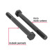 Bolsa con 50 tornillos 5/16" x 3-1/2" acero grado 5, FIERO