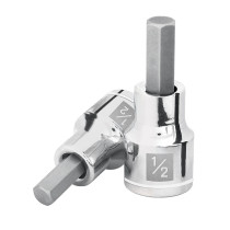 Dado punta hexagonal de 1/2", cuadro 1/2", TRUPER