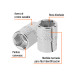 Dado de 25 mm, 6 puntas, cuadro 3/4", TRUPER