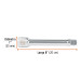 Extensión para matraca, cuadro 3/4", largo 8", TRUPER