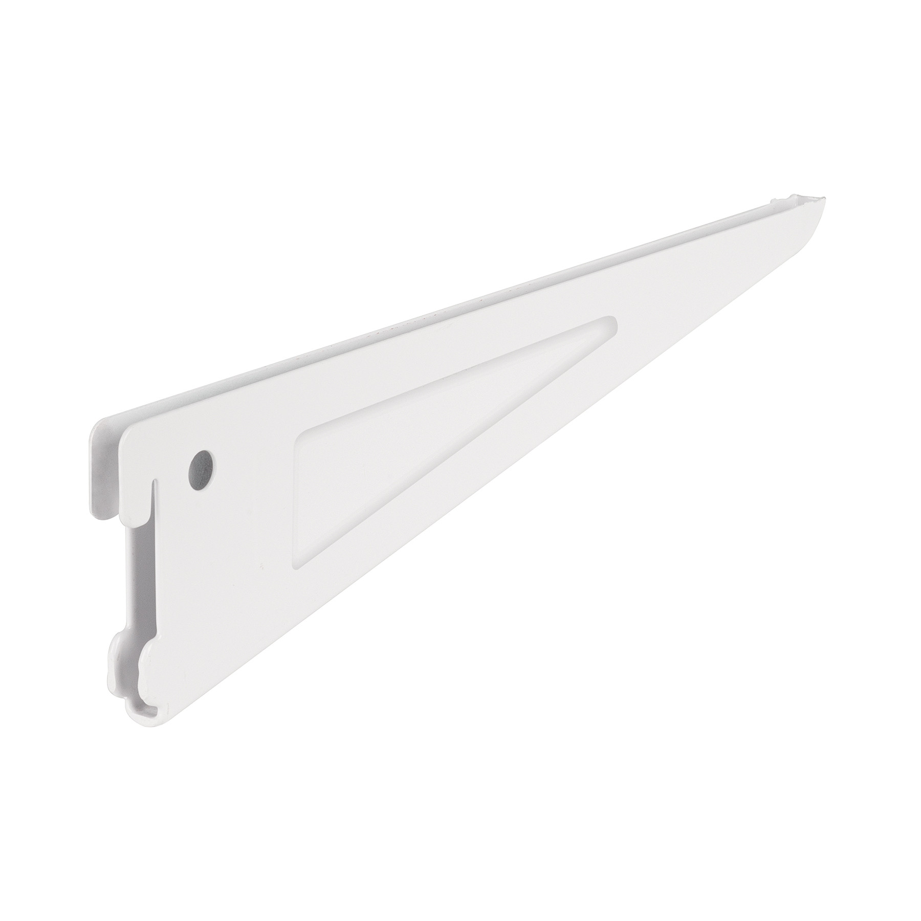 Ménsula plana blanca para cremallera doble, 27cm, FIERO