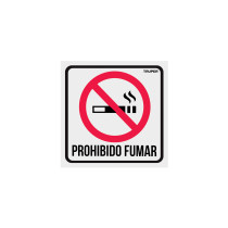 Letrero de señalización "NO FUMAR", 19 x 19 cm