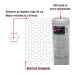 Rollo malla hexagonal cal.20, 1.5x 45m, abertura 38mm, 19kg