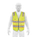 Chaleco de seguridad de alta visibilidad, amarillo,M, EXPERT