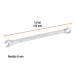 Llave combinada extralarga 8 mm x 145 mm de largo, EXPERT