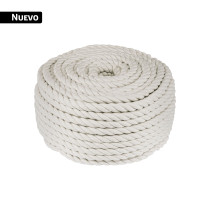 Piola de algodón de 8 mm, rollo, natural, 1 kg, FIERO