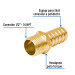 Adaptador macho de latón 1/2" para manguera, FOSET