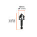 Avellanador HSS cambio rápido 3/4", TRUPER