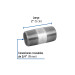 Niple de acero galvanizado 3/4" x 2", FOSET