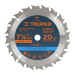 Disco sierra 7- 1/4" para madera, 20 dientes centro 5/8"