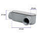 Condulet 1" conexión tipo LL, VOLTECK