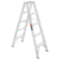 Escalera de tijera doble, tipo ll, 4 escalones, TRUPER