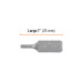 Estuche con 5 puntas hexagonales de 2 mm largo 1", EXPERT